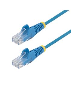 StarTech.com Cable de Red Ethernet CAT6 Delgado sin Enganches Azul de 7m - Cable RJ45 Snagless Slim 28AWG - Alambre de Cobre Pur
