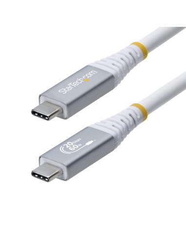 StarTech.com Cable USB4 3m - Cable USB-C Certificado USB-IF - 20Gbps - PD 240W EPR - 4K120 - DP 1.4 - Cable USB Tipo C - Recubri