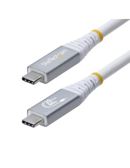 StarTech.com Cable USB4 3m - Cable USB-C Certificado USB-IF - 20Gbps - PD 240W EPR - 4K120 - DP 1.4 - Cable USB Tipo C - Recubri