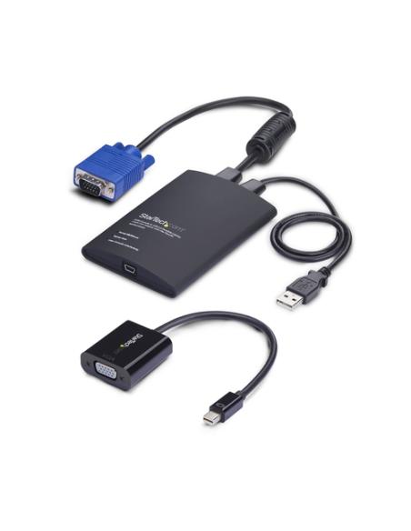 StarTech.com Adaptador Crash Cart USB a VGA/ Mini DisplayPort para Portátil - Consola KVM de Portátil - Transferencia de Fichero