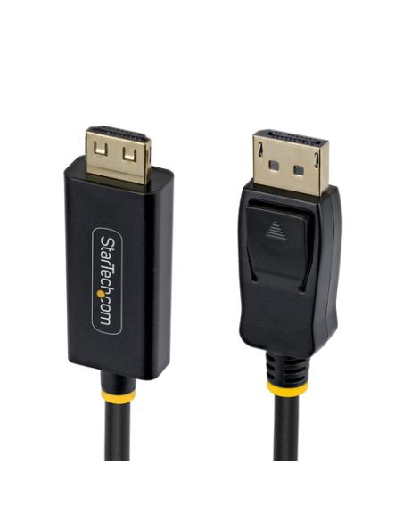 StarTech.com Cable Adaptador DisplayPort a HDMI de 2m con Conectores de Agarre - 4K 60Hz con HDR - Conversor de Vídeo Unidirecci