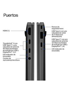 HP EliteBook X G2i 14 inch Notebook Next Gen AI PC Wolf Pro Security Edition Copilot+ PC Intel Core Ultra 5 325 Portátil 35,6 cm