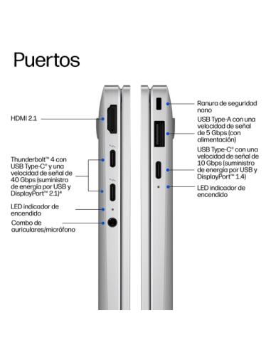 HP EliteBook X Flip G2i 14 inch Notebook Next Gen AI PC Wolf Pro Security Edition Copilot+ PC Intel Core Ultra 7 356H Híbrido (2