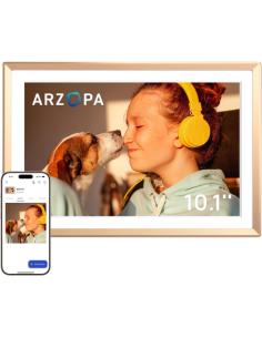 MARCO DIGITAL ARZOPA D10 DORADO CHAMPANGNE / 10.1" / PANTALLA IPS TACTIL / HD / WIFI / MEMORIA INTERNA 32GB / COMPARTICION DE FO