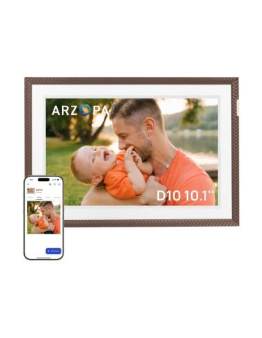 MARCO DIGITAL ARZOPA D15 MARRON / 15.6" / PANTALLA IPS TACTIL / HD / WIFI / MEMORIA INTERNA 32GB / COMPARTICION DE FOTOS Y VIDEO
