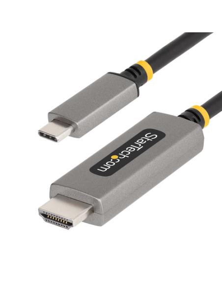 StarTech.com Cable Adaptador de 1m USB-C a HDMI - 8K 60Hz - 4K 144Hz - HDR10 - Cable Conversor de Vídeo USB tipo C a HDMI 2.1 - 