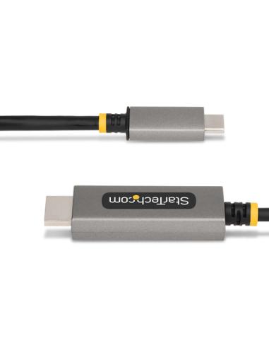 StarTech.com Cable Adaptador de 1m USB-C a HDMI - 8K 60Hz - 4K 144Hz - HDR10 - Cable Conversor de Vídeo USB tipo C a HDMI 2.1 - 