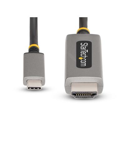 StarTech.com Cable Adaptador de 1m USB-C a HDMI - 8K 60Hz - 4K 144Hz - HDR10 - Cable Conversor de Vídeo USB tipo C a HDMI 2.1 - 