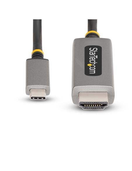 StarTech.com Cable Adaptador de 1m USB-C a HDMI - 8K 60Hz - 4K 144Hz - HDR10 - Cable Conversor de Vídeo USB tipo C a HDMI 2.1 - 