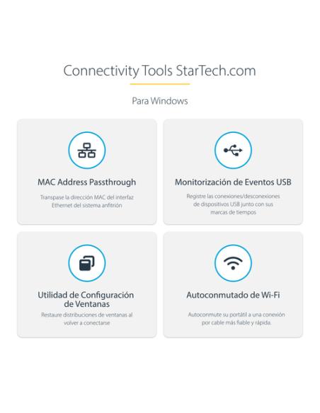 StarTech.com Docking Station USB4 - USB-C de 40Gbps - Vídeo Doble HDMI - Hasta 1x 8K 60Hz 4:4:4 (RGB) o 2x 4K 120Hz 4:2:2 - con 