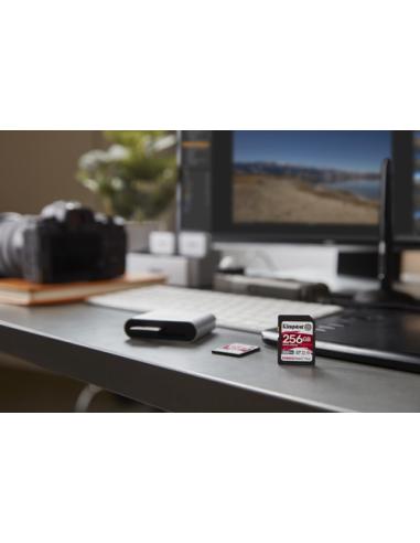 Kingston Technology 256GB Canvas React Plus SDXC UHS-II 300R/260W U3 V90 for Full HD/4K/8K