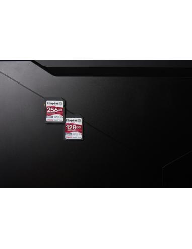 Kingston Technology 256GB Canvas React Plus SDXC UHS-II 300R/260W U3 V90 for Full HD/4K/8K