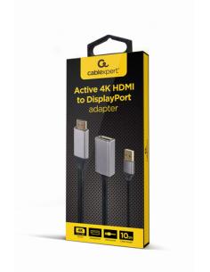 Gembird A-HDMIM-DPF-02 adaptador de cable de vídeo 0,1 m HDMI tipo A (Estándar) DisplayPort Negro