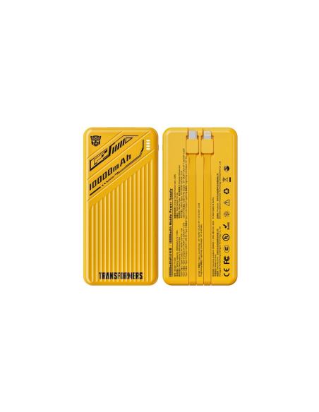 Batería Portatil Power Bank Transformers Bumblebee 1000 mAh 22.5W Carga Rápida USB-C y Lightning