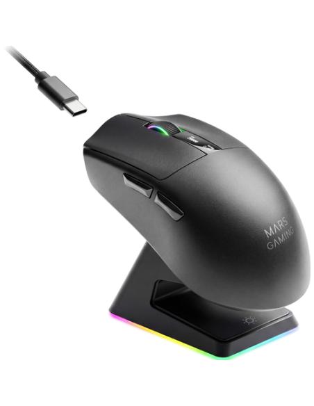 Mars Gaming MMWELITE ratón Juego mano derecha Bluetooth Óptico 20000 DPI