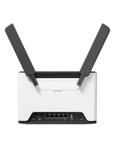 Mikrotik Chateau LTE7 ax router inalámbrico Gigabit Ethernet Doble banda (2,4 GHz / 5 GHz) 4G Negro, Blanco