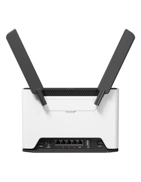 Mikrotik Chateau LTE7 ax router inalámbrico Gigabit Ethernet Doble banda (2,4 GHz / 5 GHz) 4G Negro, Blanco