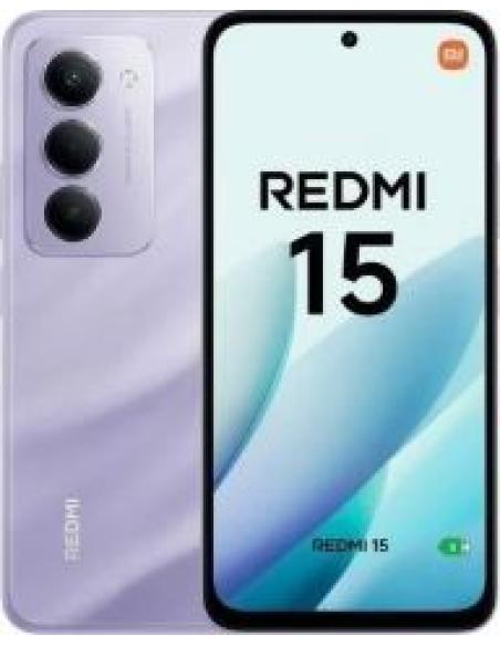 smartphone redmi 15 capacidad 128gb ram 6gb nfc procesador snapdragon 685 pantalla 6.9' camara frontal 8 mp camara trasera 50mp 