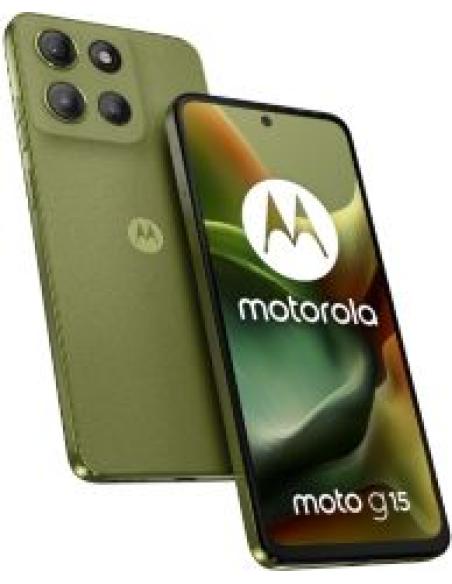 smartphone moto g15 capacidad 512gb ram 8gb procesador media tek helio g81 extreme 4g pantalla 6.72' fhd+ 2400x1080 60hz camara 