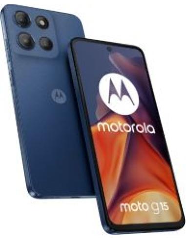 smartphone moto g15 capacidad 512gb ram 8gb procesador media tek helio g81 extreme 4g pantalla 6.72' fhd+ 2400x1080 60hz camara 