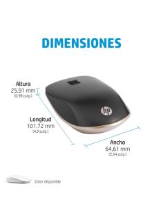 HP Ratón 410 Slim Bluetooth blanco 2