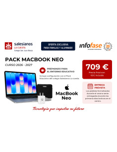 Pack Educativo MacBook Neo Colegio Salesianos La Cuesta (Venta Exclusiva Familias Colegio Salesianos)
