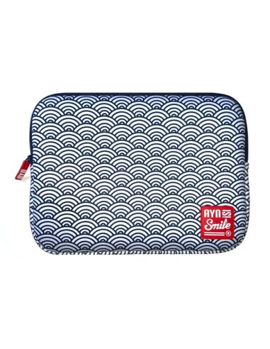Smile Laptop sleeve Kimono 1¡"13-14" Seigaiha