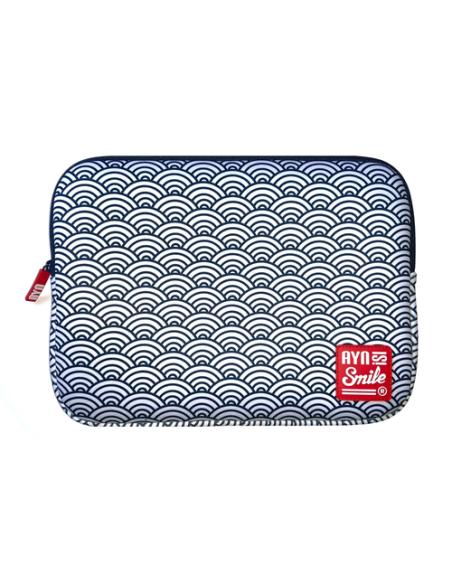 Smile Laptop sleeve Kimono 1¡"13-14" Seigaiha
