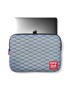 Smile Laptop sleeve Kimono 1¡"13-14" Seigaiha 2
