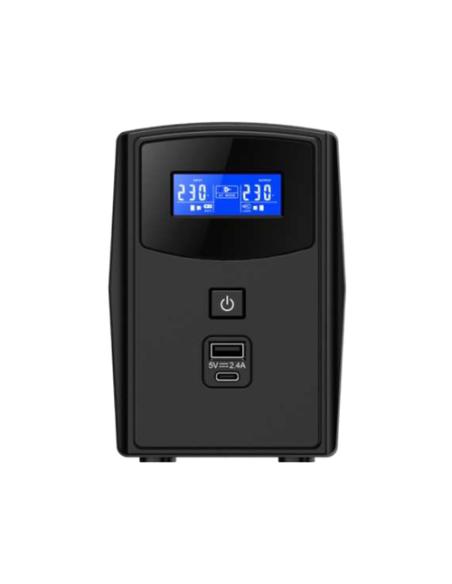 Phasak SAI Sirius Interactivo 1000 VA 600 W LCD – PH 7310