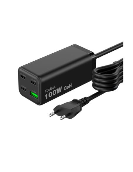 CoolBox ESTACION CARGA USB 100W GAN C+C+C+A SOBREMESA