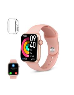 Ksix Smartwatch Urban 4 mini, Para muñecas pequeñas, Pant. TFT 1,74", Aut. 3 días, Modos deporte y salud, Llamadas, IP68, Rosa