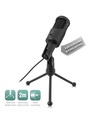 Ewent EW3552 micrófono Negro Micrófono para PC