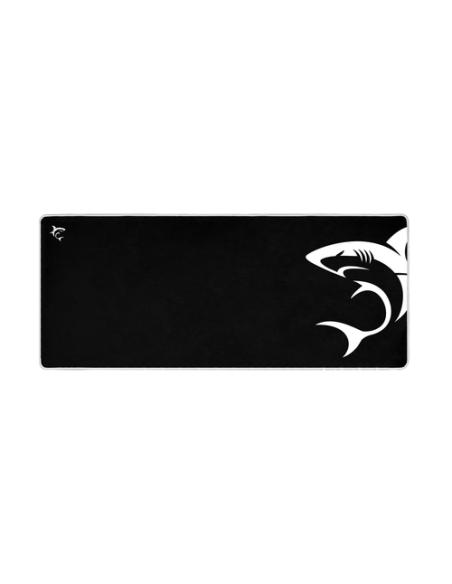 White Shark MP-1967 SHARK XL Alfombrilla de ratón para juegos Negro, Blanco