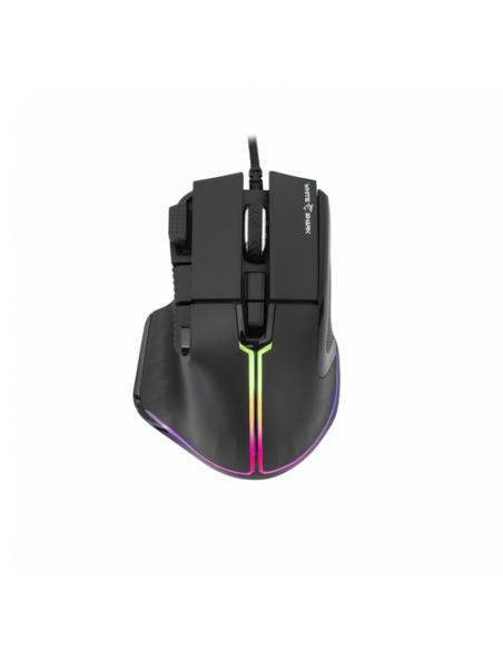 White Shark MARROK Black ratón Oficina mano derecha USB tipo A Óptico 12000 DPI
