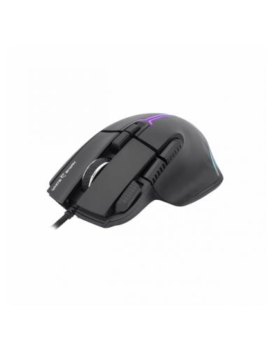 White Shark MARROK Black ratón Oficina mano derecha USB tipo A Óptico 12000 DPI