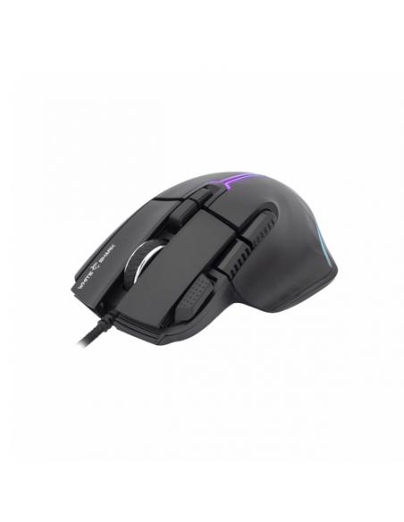 White Shark MARROK Black ratón Oficina mano derecha USB tipo A Óptico 12000 DPI