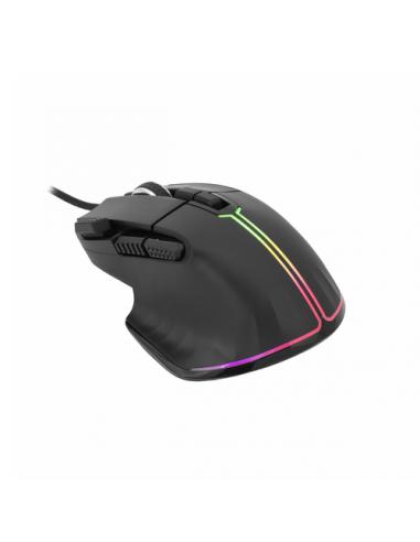 White Shark MARROK Black ratón Oficina mano derecha USB tipo A Óptico 12000 DPI