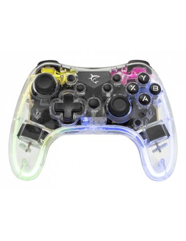 White Shark LEGION Transparente Bluetooth/USB Gamepad Analógico/Digital Android, PC, Playstation 3, iOS, PlayStation 4, Nintendo
