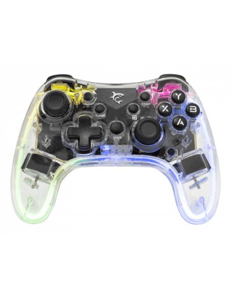 White Shark LEGION Transparente Bluetooth/USB Gamepad Analógico/Digital Android, PC, Playstation 3, iOS, PlayStation 4, Nintendo