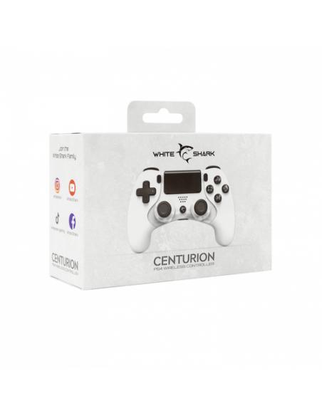White Shark CENTURION Negro, Blanco Bluetooth Gamepad Analógico PlayStation 4, Playstation 3