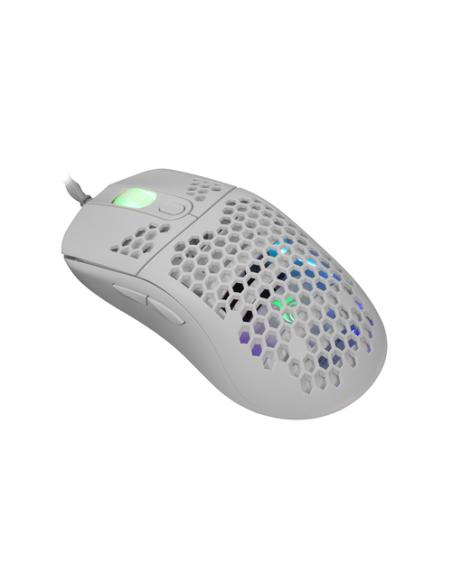 White Shark GALAHAD White ratón Juego Ambidextro USB tipo A Óptico 7200 DPI