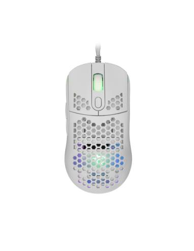 White Shark GALAHAD White ratón Juego Ambidextro USB tipo A Óptico 7200 DPI