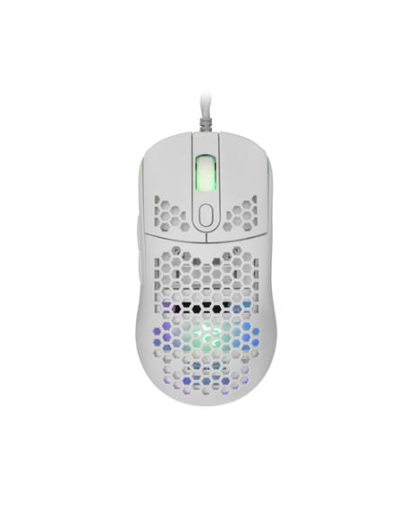 White Shark GALAHAD White ratón Juego Ambidextro USB tipo A Óptico 7200 DPI