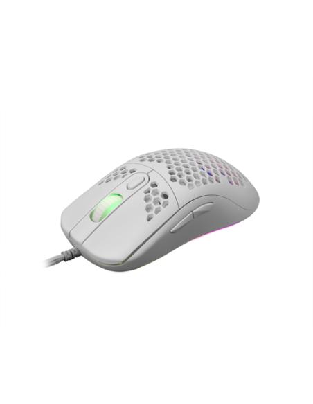 White Shark GALAHAD White ratón Juego Ambidextro USB tipo A Óptico 7200 DPI