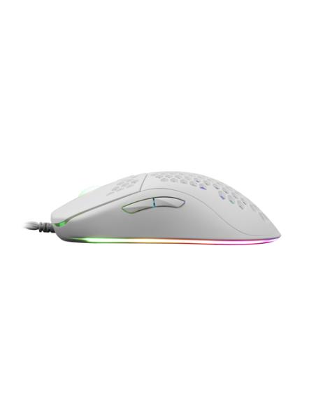 White Shark GALAHAD White ratón Juego Ambidextro USB tipo A Óptico 7200 DPI