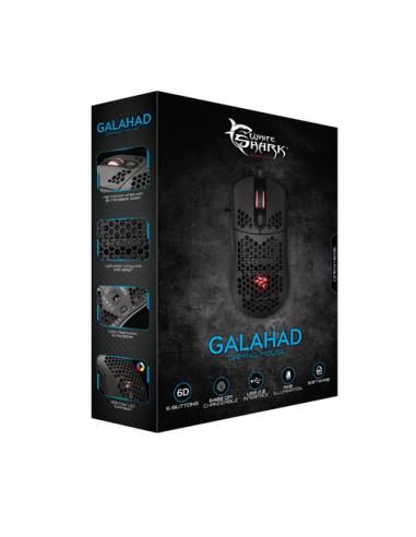 White Shark GALAHAD ratón Juego Ambidextro USB tipo A Óptico 7200 DPI