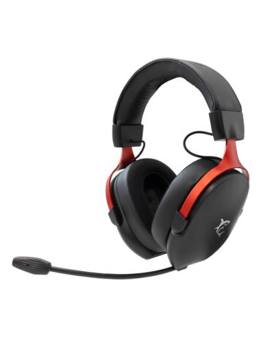 White Shark FOX Auriculares Alámbrico Diadema Juego Negro, Rojo