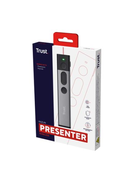 Trust Kazun apuntador inalámbricos RF Aluminio, Negro