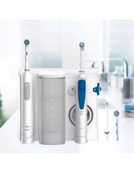 Oral-B Idropulsore Health Center Adulto Cepillo dental oscilante Azul, Blanco